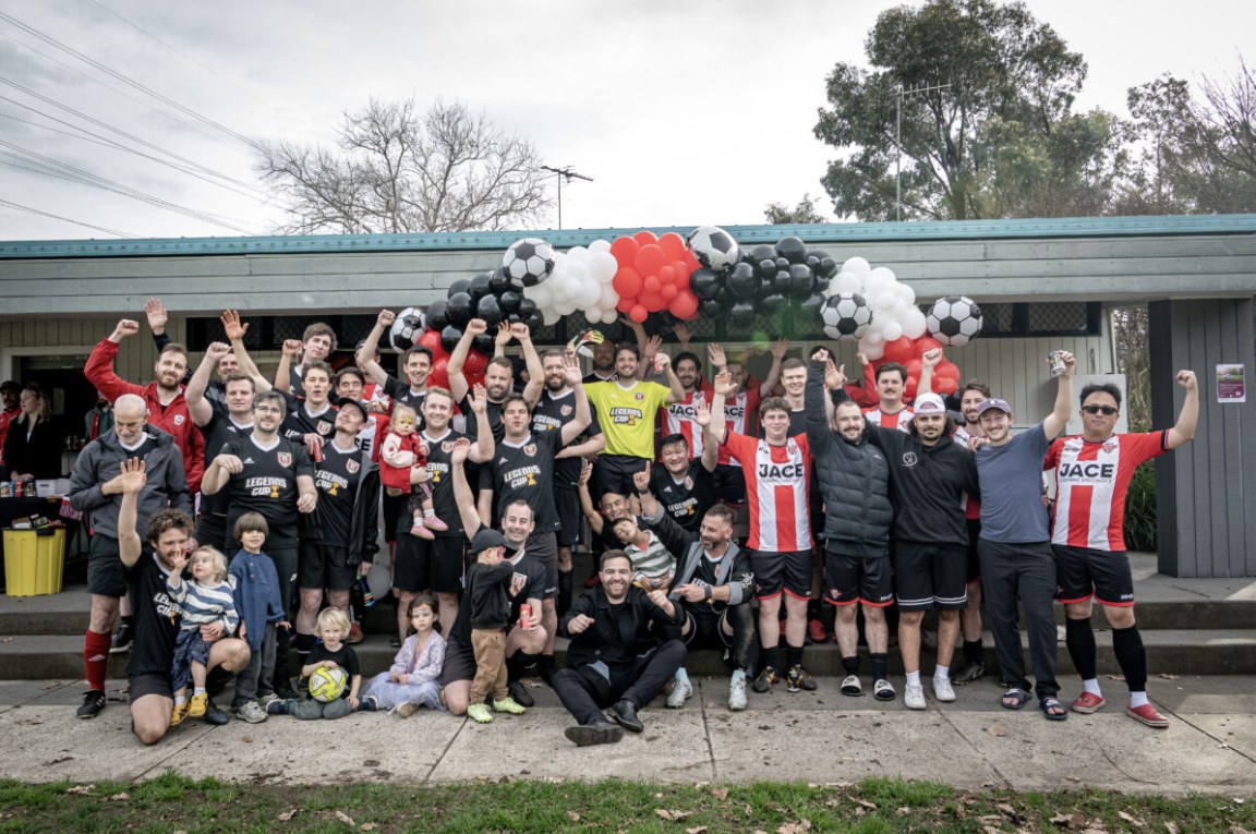 Players, past players and families at the Legends Cup
